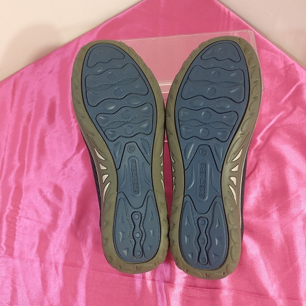 Skechers Women's SZ 6.5 Navy Blue 158861 Relaxed Fit Memory Foam Slip On Shoe - Picture 6 of 7